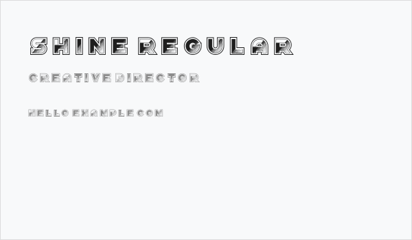 Shine Regular Business Card