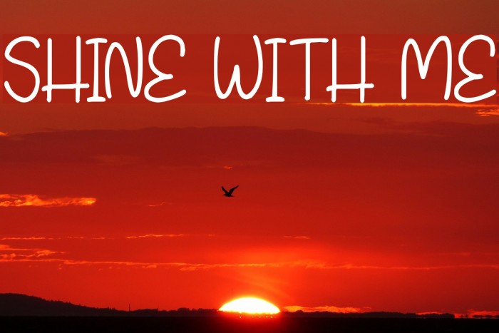 Shine With Me Font examples