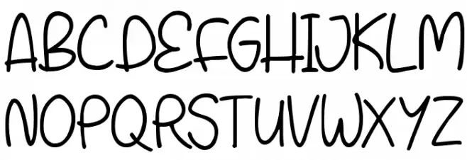 Shine With Me Font LOWERCASE