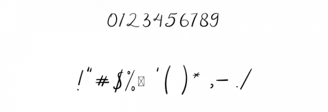 Shine de Love Font OTHER CHARS