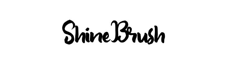 ShineBrush  les polices de caractères gratuit tlcharger
