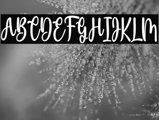 ShineGlitter Font examples