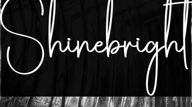 Shinebright Font examples