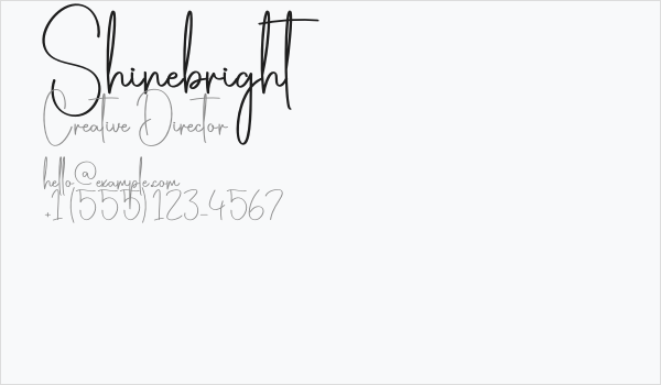Shinebright Business Card