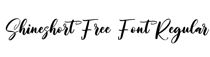 Shineshort Free Font Regular  font caratteri gratis
