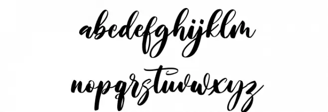 Shineshort Free Font Regular फ़ॉन्ट लोअरकेस
