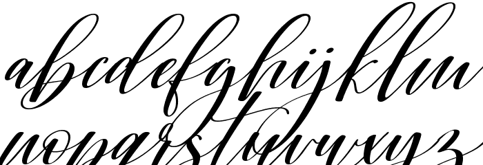 Shington Font LOWERCASE
