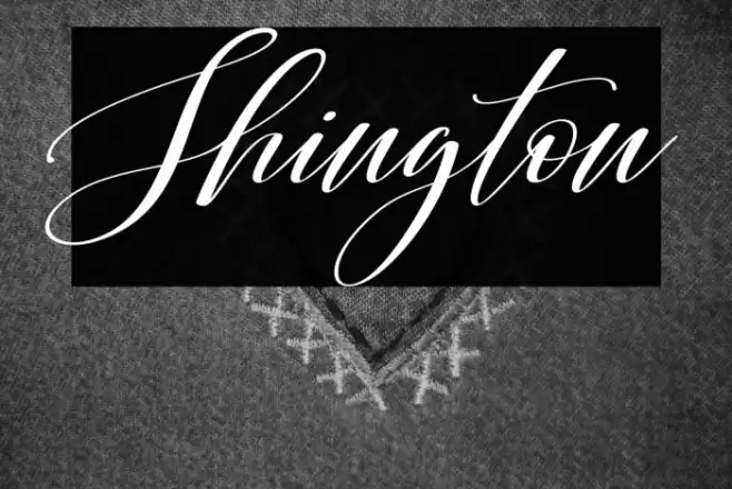 Shington Font examples