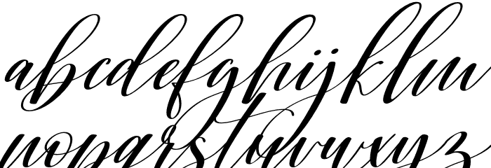 Shington Font LOWERCASE