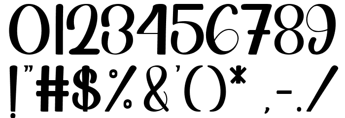 Shining Bright Font OTHER CHARS