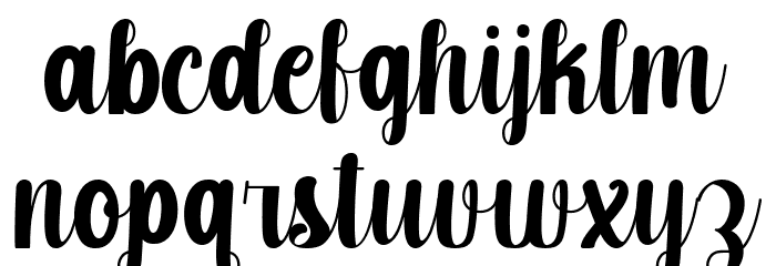 Shining Bright Font LOWERCASE