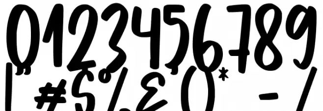 Shining Diamond Font OTHER CHARS