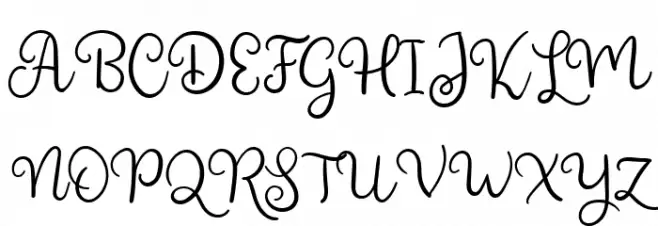 Shining Glory Regular Schriftart Groß