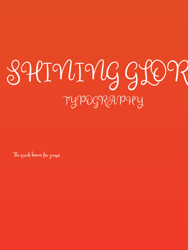 Shining Glory Regular Poster