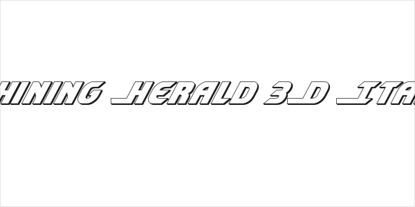 Shining Herald 3D Italic Logo