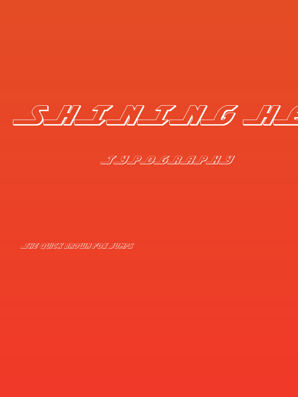 Shining Herald 3D Italic Poster