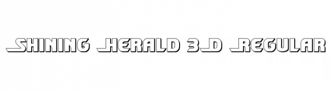 Shining Herald 3D Regular  Fuentes Gratis Descargar