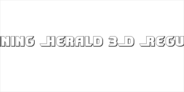 Shining Herald 3D Regular Logo