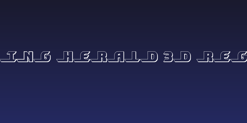 Shining Herald 3D Regular Social Header