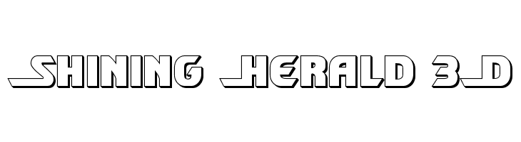 Shining Herald 3D  baixar fontes gratis