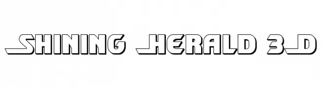 Shining Herald 3D  Fuentes Gratis Descargar