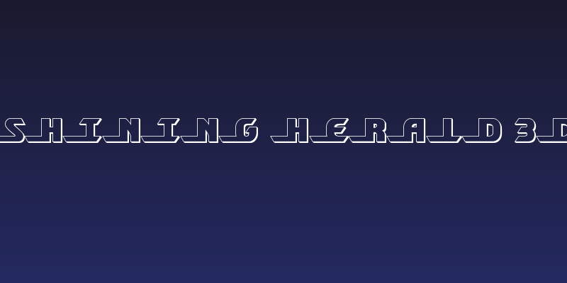 Shining Herald 3D Social Header