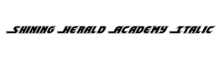 Shining Herald Academy Italic  لخطوط تنزيل