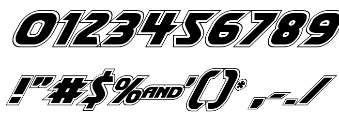Shining Herald Academy Italic Font OTHER CHARS