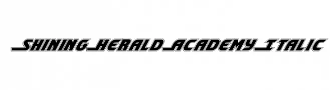 Shining Herald Academy Italic  Frei Schriftart Herunterladen