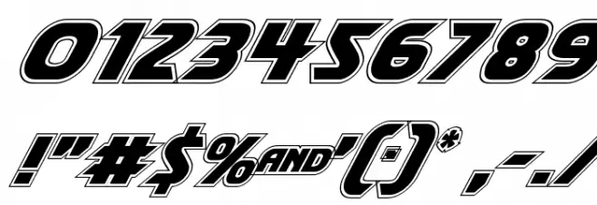 Shining Herald Academy Italic Font OTHER CHARS