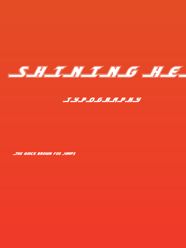Shining Herald Academy Italic Poster