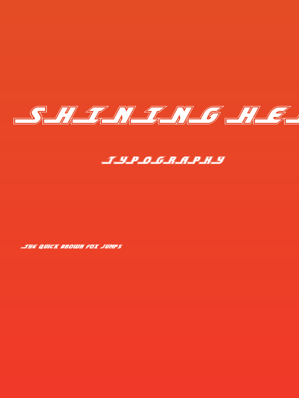 Shining Herald Academy Italic Poster