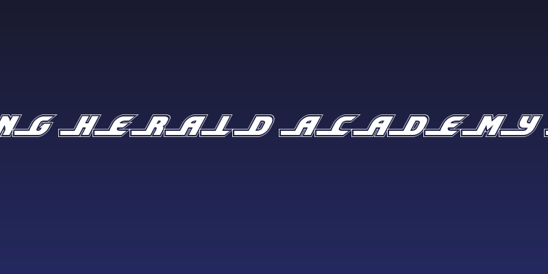 Shining Herald Academy Italic Social Header