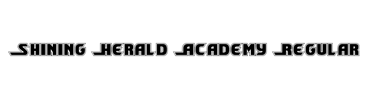 Shining Herald Academy Regular  Frei Schriftart Herunterladen
