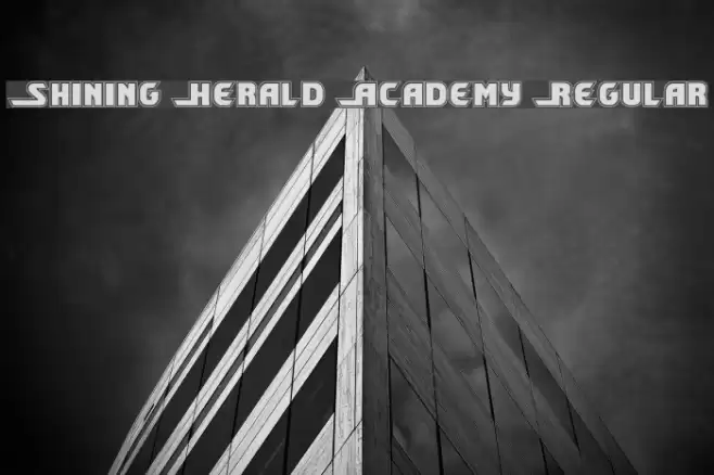 Shining Herald Academy Regular Font examples