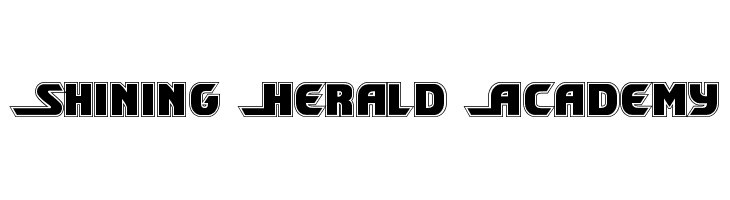 Shining Herald Academy  Frei Schriftart Herunterladen
