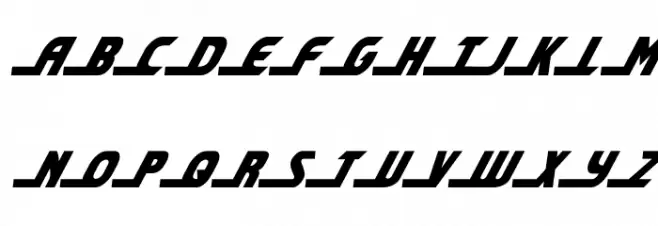 Shining Herald Condensed Ital フォント 大文字