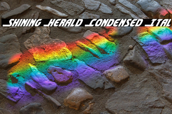 Shining Herald Condensed Ital Example 1