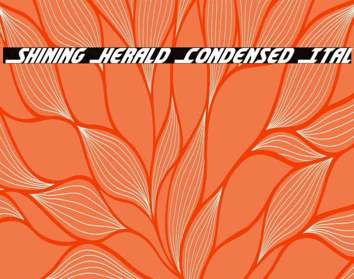 Shining Herald Condensed Ital Example 2