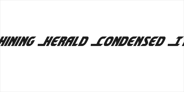 Shining Herald Condensed Ital Logo