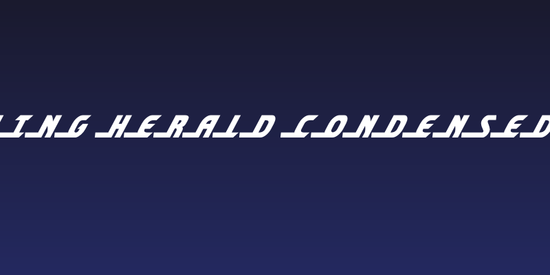 Shining Herald Condensed Ital Social Header