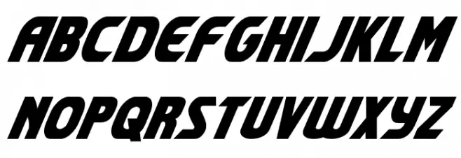 Shining Herald Condensed Italic 字体 小写