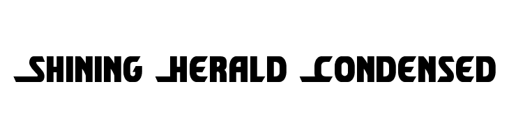 Shining Herald Condensed  Descarca Fonturi Gratis
