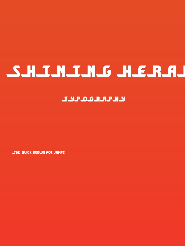 Shining Herald Condensed Poster