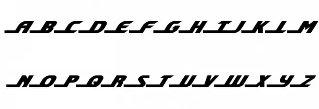 Shining Herald Expanded Italic Fuentes MAYÚSCULAS