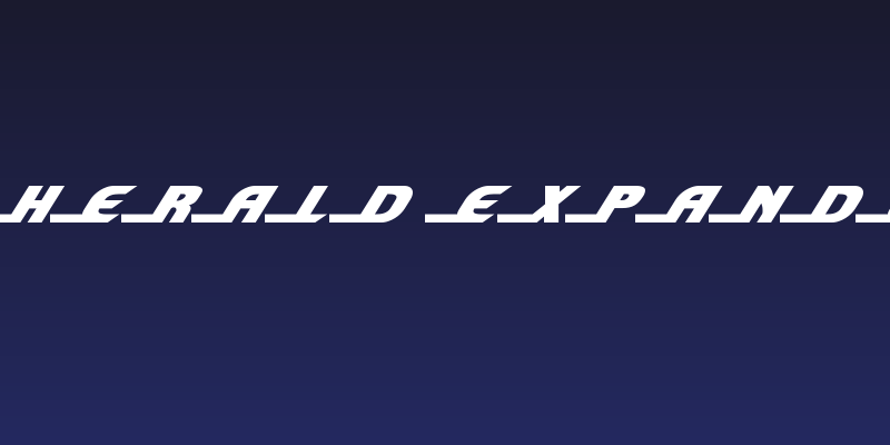 Shining Herald Expanded Italic Social Header