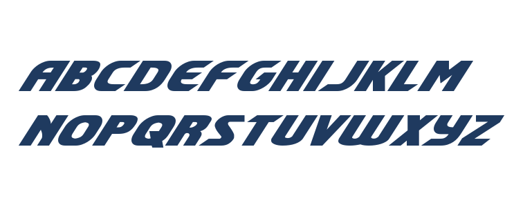 Shining Herald Expanded Italic Lowercase