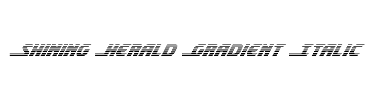 Shining Herald Gradient Italic  नि: शुल्क फ़ॉन्ट्स डाउनलोड