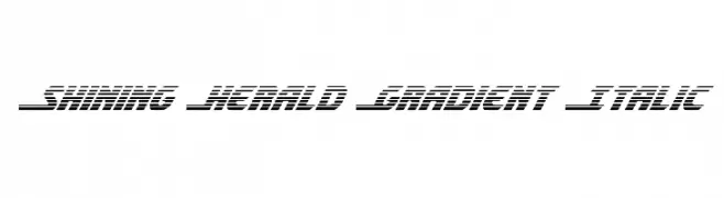 Shining Herald Gradient Italic 