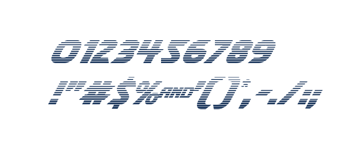 Shining Herald Gradient Italic Other Characters